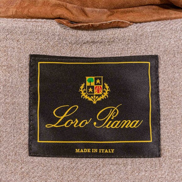 Loro Piana Deerskin Suede Leather Jacket Coat Made in Italy - Picture 15 of 16